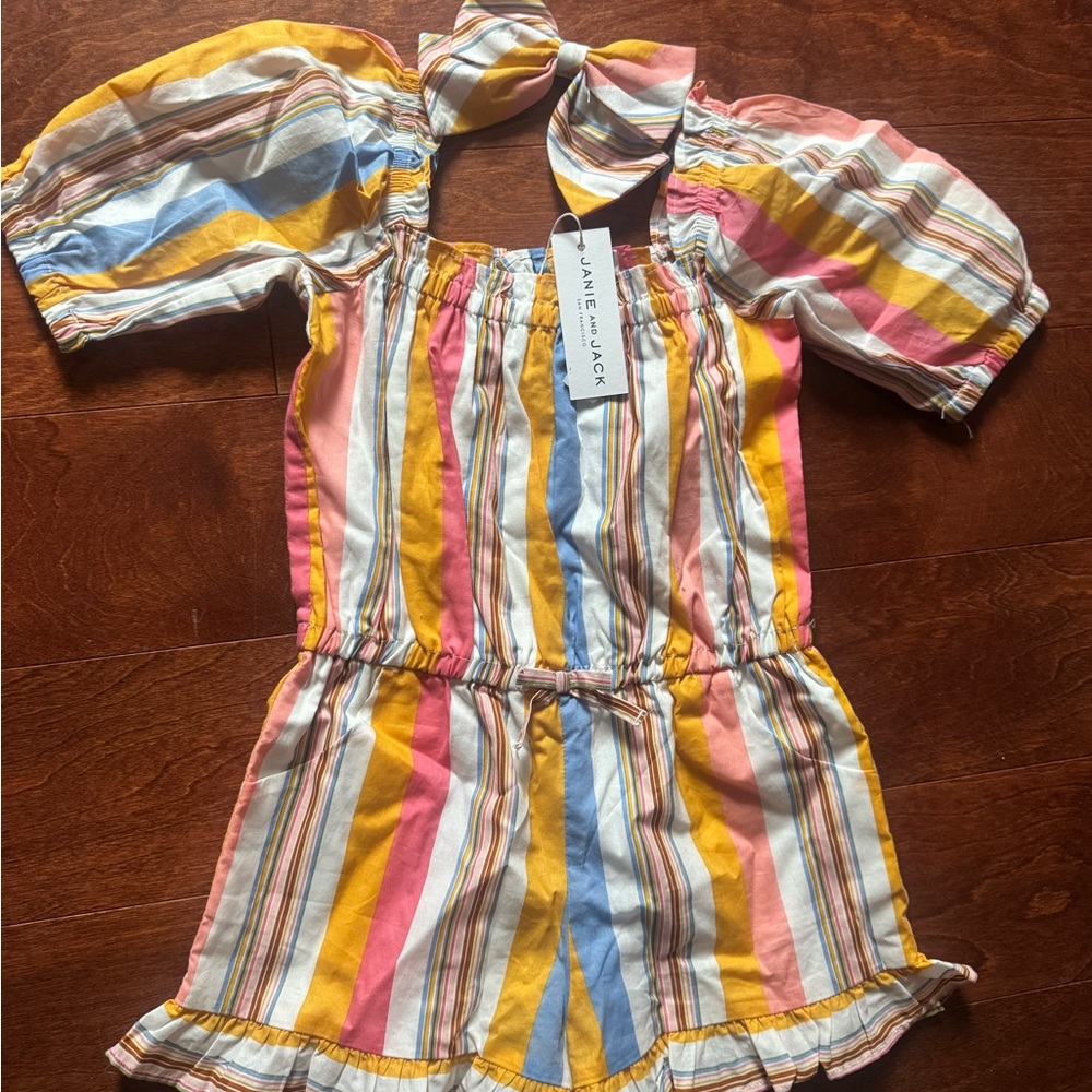 Janie and Jack Multicolor Striped Romper